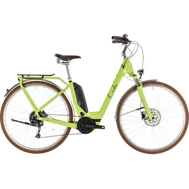 CUBE ELLY RIDE HYBRID 500 Electric City Bike Green 2019 0